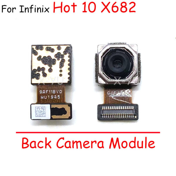 For Infinix Hot 10 X682 X682B X682C Rear Back Big Front Camera Module Flex Cable Repair Parts