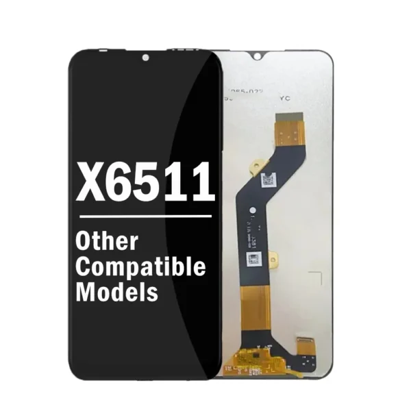 Original 6.6" Screen for Infinix Smart 6 X6511B, X6511 Touch LCD Screen, Digitizer Assembly, Replacement Parts, 3/5/10 Pieces