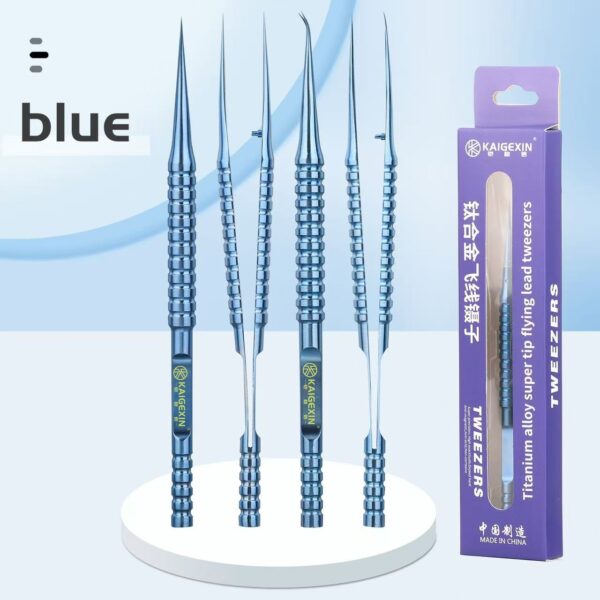 Titanium alloy super tip flying lead tweezers KGX-L11